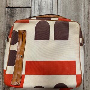 Bally Canvas Backpack Purse